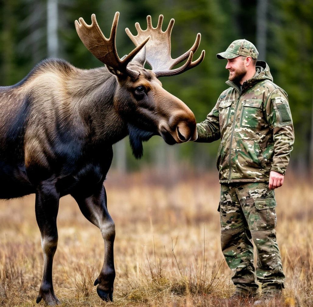 В трех районах Саратовской области лоси не боятся людей